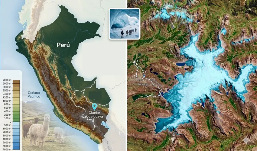 ubicacion glaciar quelccaya cordillera vilcanota - Glaciar Quelccaya: La Aventura a 5,100 msnm que Debes Vivir en Cusco