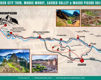 map cusco city tour, sacred valley, machu picchu